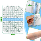 Nuanchu 50 Pcs Transparent Stretch Waterproof Adhesive Bandage Protective Bandage Clear Film Dressing Cover Stretch Tape Round S