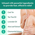Dr. Blaines REVITADERM Psoriasis Formula - Topical Cream with Coal Tar, Tea Tree Oil and Lavender Oil for Itching, Flaking, Dry,