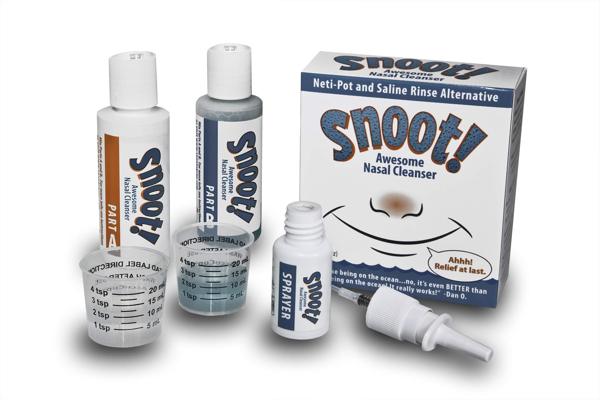 Snoot! Cleanser Regular (MILD) Formula Nasal Irrigation Kit - Drug-Free Nasal Cleanser - TSA-Compliant