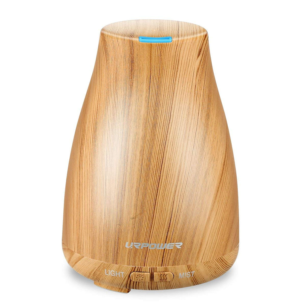 URPOWER 2nd Version Essential Oil Diffuser Aroma Essential Oil Cool Mist Humidifier with Adjustable Mist Mode, Waterless Auto Sh