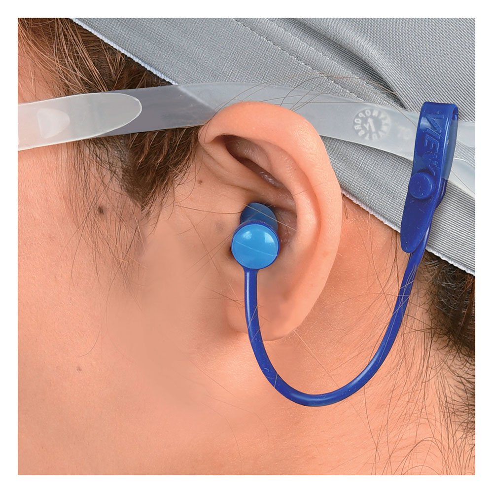 VIEW Swimming Gear Silicone 2-Way Ear Plugs,Blue,VA-1201A-BL