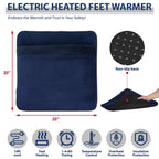 Heated Electric Pad for Foot,Double-Sided Heating,6 Fast Heating Settings 3 Timers,10 ft Cord Electric Fast Heat Pad with Heat S