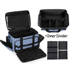 CURMIO Nurse Bag, Medical Bag with Inner Dividers and No-Slip Bottom for Home Visits, Health Care, Hospice, For Nursing Students
