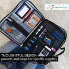 Sugar Medical Insulated Diabetes Travel Bag | Diabetic Care Products | Diabetic Supplies Case | Glucose Meter Case (Orchid)
