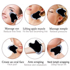 HOTACE Terahertz Energy Stone Gua Sha Scraper Tools Lymphatic Drainage Massager Facial Beauty Tools-Heart Shape