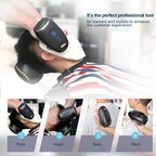 WMARK Barber Massager/Cordless HandheldMassager, Charge Neck/Legs/Hand/FaceMassager, 2 Massage Nodes 2600AMH,Black
