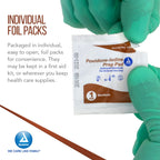 Dynarex Povidone-Iodine Prep Pads, Saturated with Povidone Iodine 10%, Medical-Grade Antiseptic Wipes Used for Prepping Prior Mi
