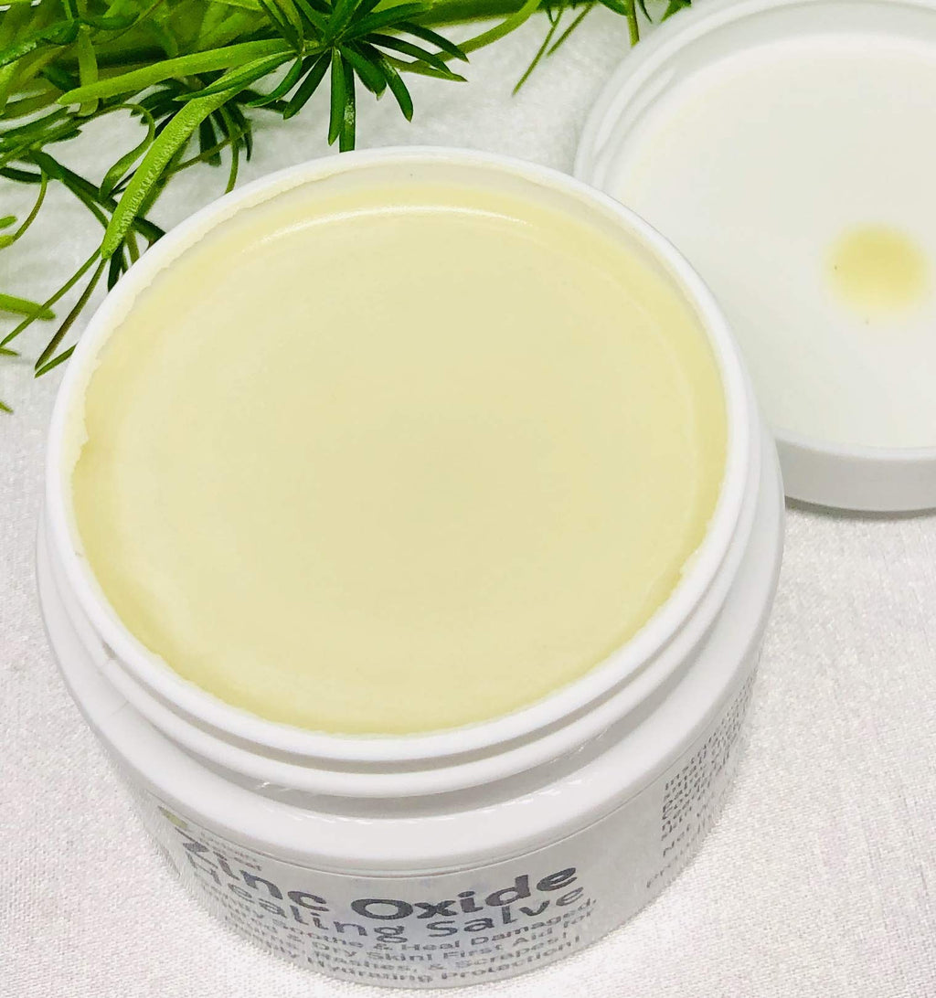 Urban ReLeaf Zinc Oxide Salve ! Gently Soothe & Protect Damaged, Injured & Dry Skin! First Aid, Burns, Rashes, Scrapes! Deeply H