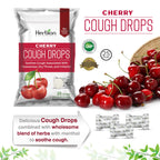 Herbion Naturals Cough Drops with Natural Cherry Flavor, Dietary Supplement, Soothes Cough, for Adults and Children Over 6 Years