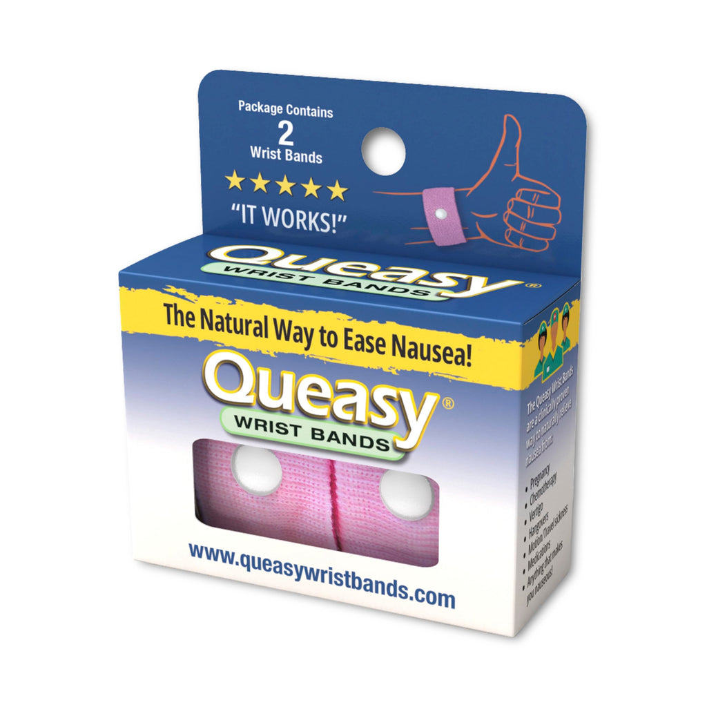 Three Lollies Queasy Anti-Nausea Wristbands - Nausea & Vomiting Relief from Morning Sickness, Motion Sickness, Migraine - Clinic