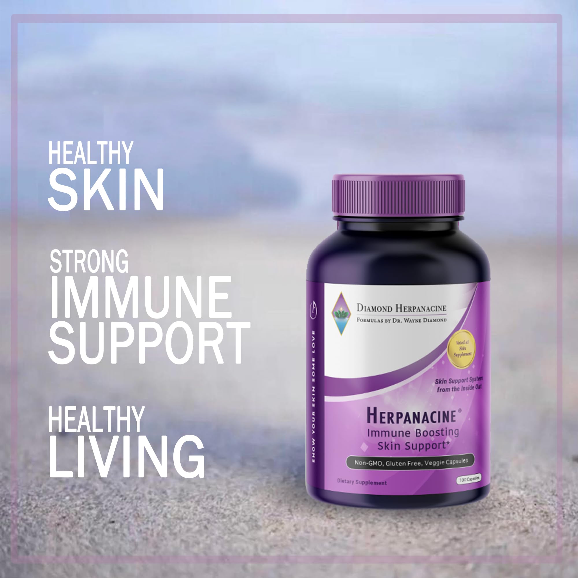 Diamond Natural Skin Care and Immune Support - Vitamins to Help Clear Skin - Skin and Immune System Support from Inside Out - Ma