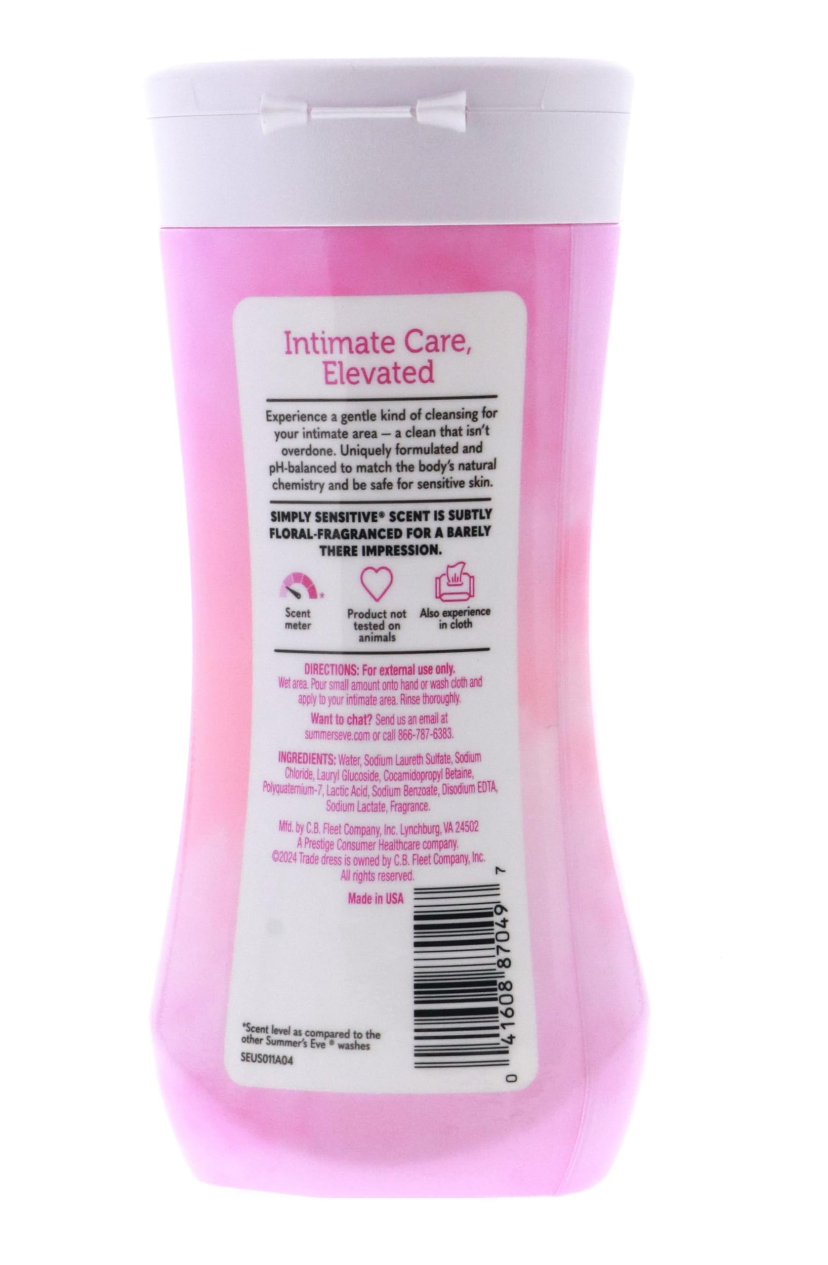 Summer's Eve Cleansing Wash Sensitive Skin 9 Fl Oz (Pack of 4)
