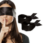 Lang Horn 2 pcs Silk Satin Blindfold Eye Mask Sleep Mask Soft Satin Eye Cover Silk Sleeping mask Valentine Gift 155cm / 62    (2