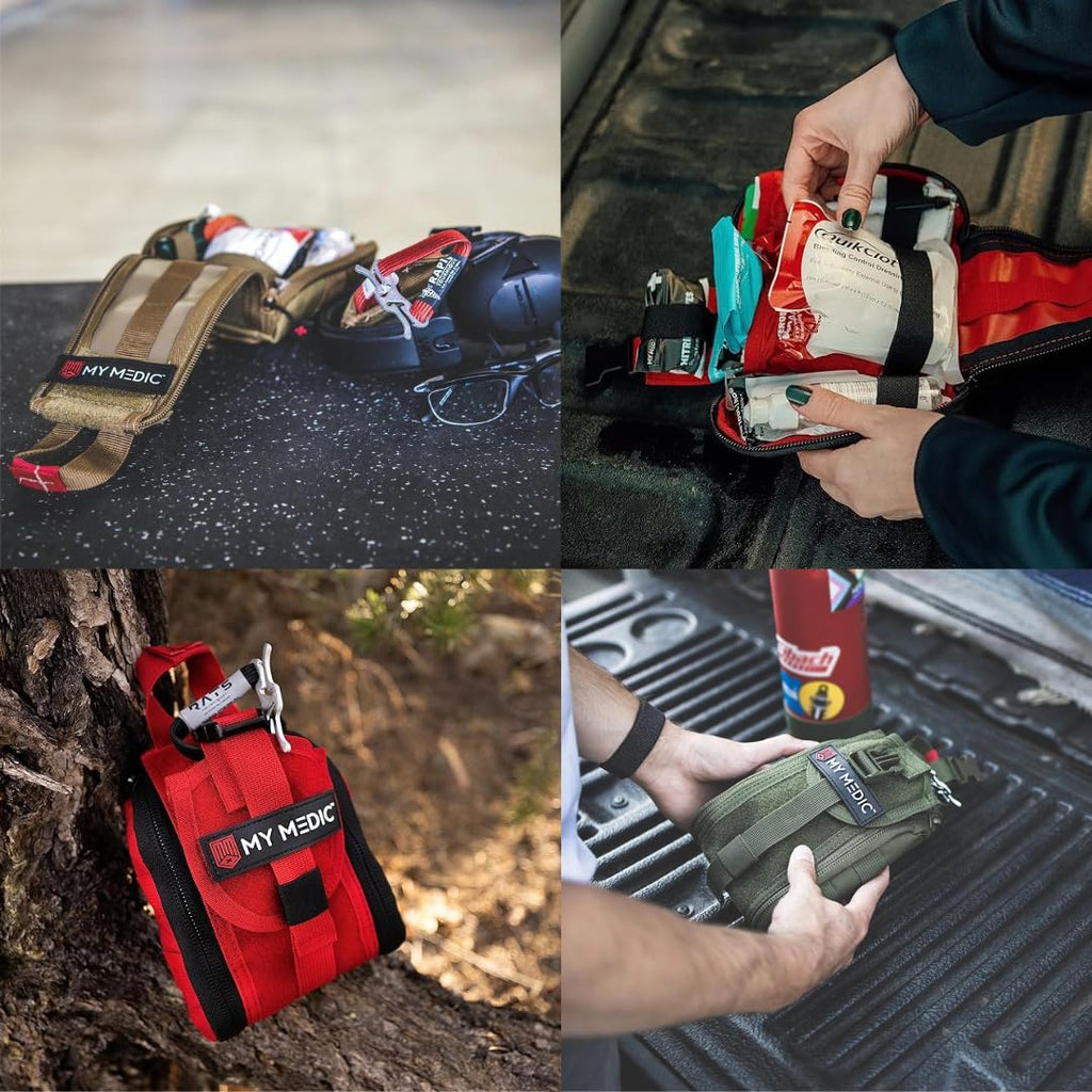 MY MEDIC TFAK Trauma First Aid Kit - Emergency Medical Rescue Gear Bag & Tactical Survival Supplies for Hunting, Hiking, Camping