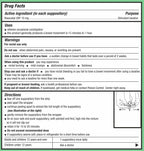 Gericare Bisacodyl Suppositories 10mg Stimulant Laxative, 100 Count (Pack of 1)
