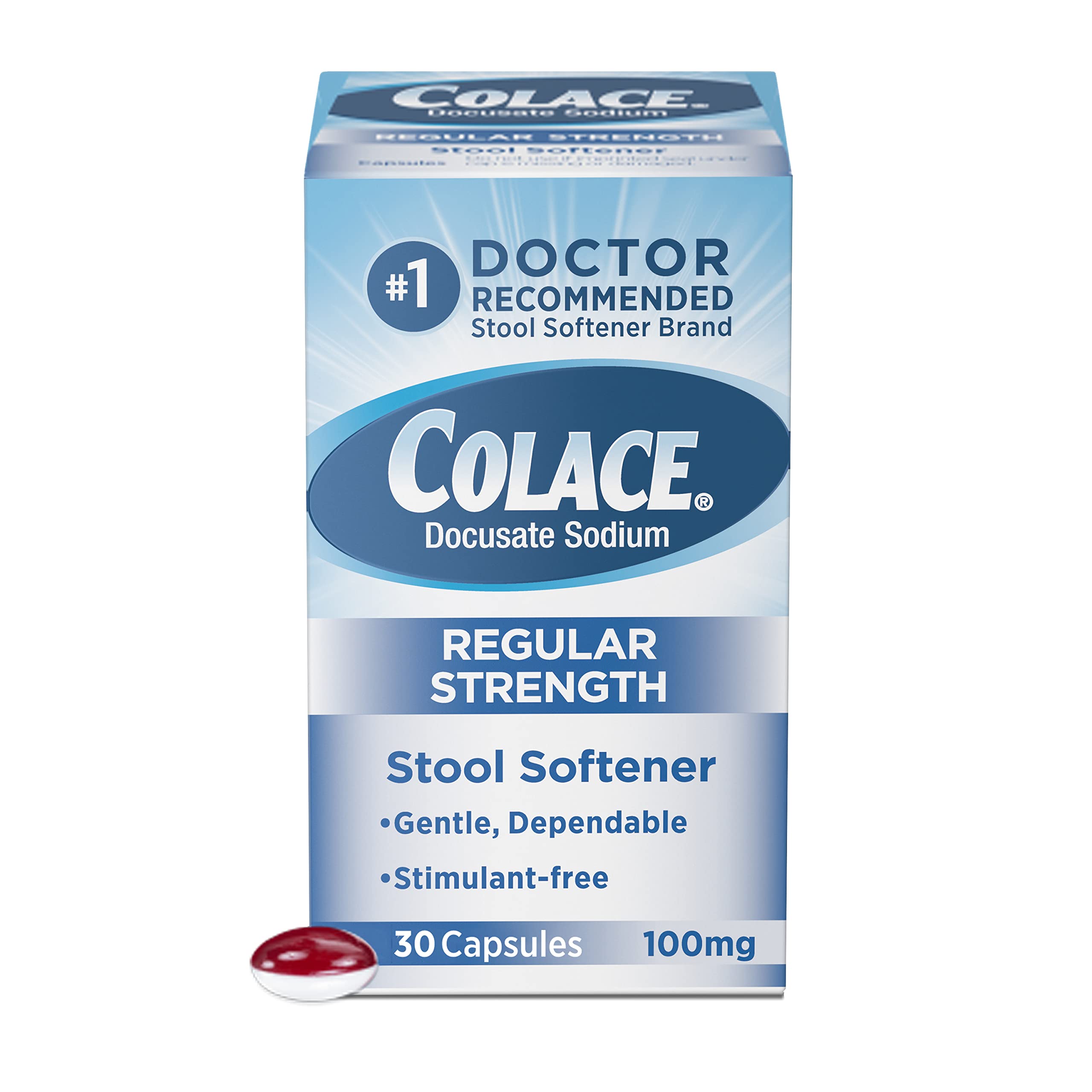 Colace 100 mg, 30 ct