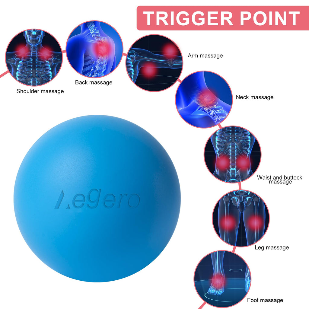 Massage Lacrosse Balls for Myofascial Release,Yoga Deep Tissue Massage,Trigger Point Therapy and Foot Plantar Fasciitis,Muscle S