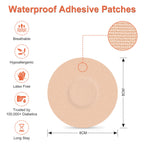 funpatch Libre 2 Sensor Covers Waterproof, 20pcs Adhesive Patches for Libre 2 Flexible CGM Tape Long Stay for 14 Days Without Ho
