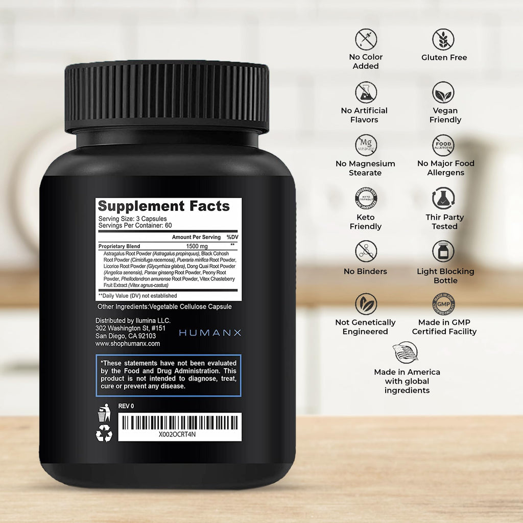 HUMANX VertiGone - Vertigo Relief - Time-Tested Ingredients - Ancient Natural Inner Ear Balance Supplement - Relieves Dizziness,