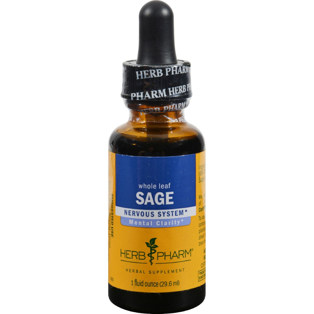 HERB PHARM Organic Sage Extract, 1 FZ
