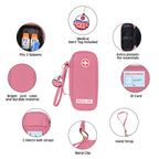 Jayour EpiPen Medical Carrying Case Insulated, Travel Medication Organizer Bag Emergency Medical Pouch, Fits 2 EpiPens, Asthma I