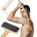 Bamboo Back Scratcher for Men, 22 Long Handle Wooden Back Scratcher For Women, Soft Wide Head Backscratchers for Comfortable B