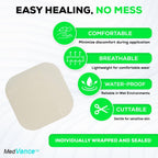 MedVance TM Hydrocolloid - Hydrocolloid Adhesive Thin Dressing, 4x4, Box of 5 dressings