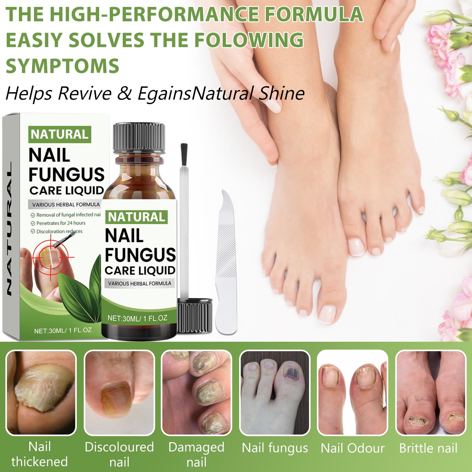 Toenail Fungus Treatment Extra Strength, Nail Fungus Treatments for Toenail with Naturally & Safely, Nail Repair Solution for Th