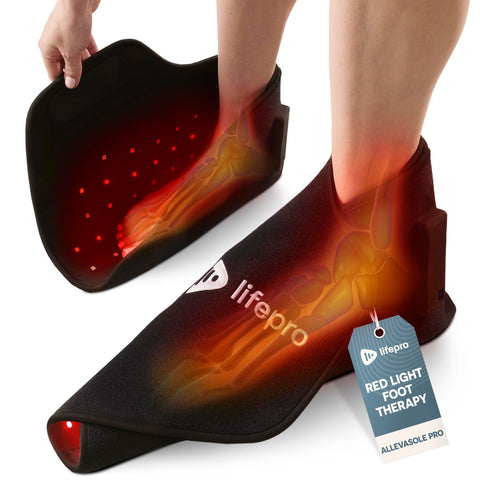 LifePro Red & Near Infrared Light Therapy Foot & Ankle Brace-Foot Pain Relief Product NIR & Red Light Therapy for Feet and Ankle
