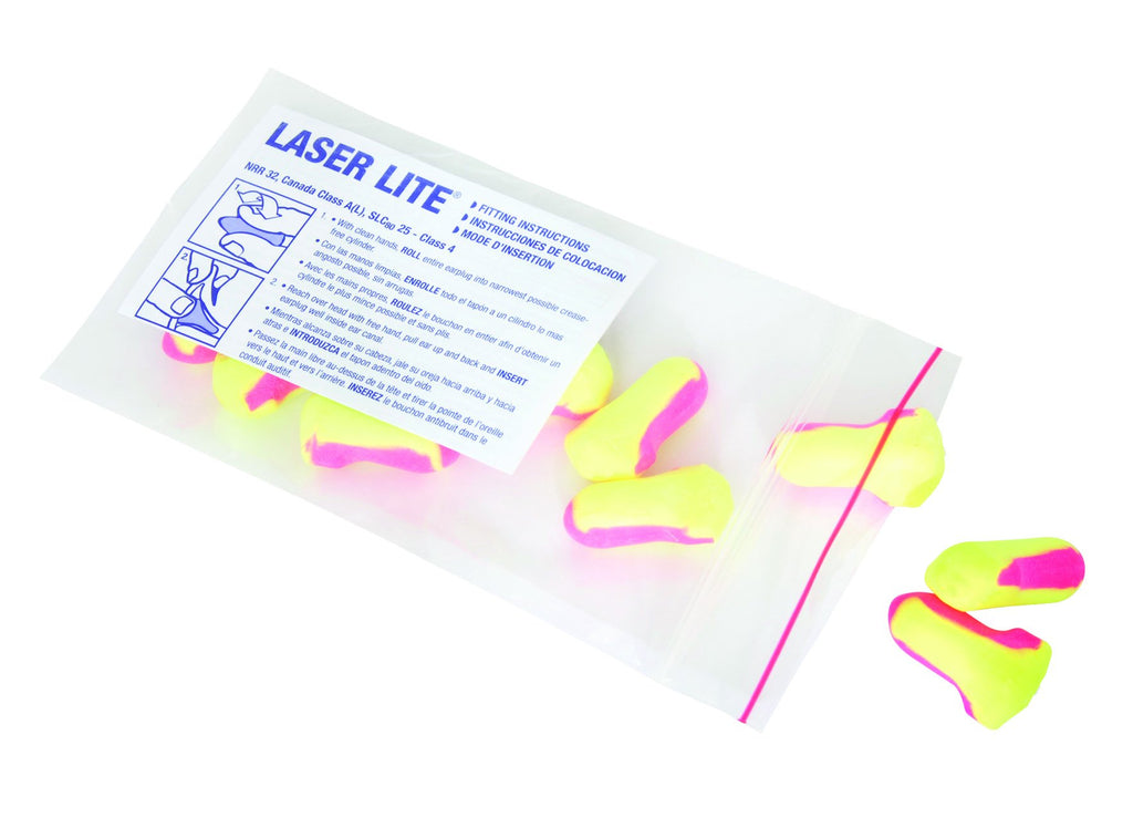 Howard Leight by Honeywell Laser Lite High Visibility Disposable Foam Earplugs, 5-Pair Vending Pack (LL-5)