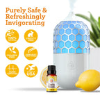 GuruNanda Lemon Essential Oil - 100% Pure, Natural, Undiluted Aromatherapy Oil for Diffusers, Massage & DIY Recipes - Fresh Citr