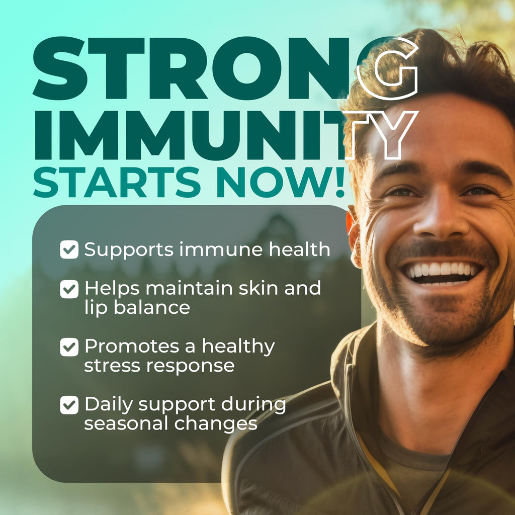 NATURALABS L-Lysine + Cold Sore Immune Support Supplement - with Vitamin C, Zinc, Bee Propolis, Lemon Balm & 9-in-1 Herbal Compl