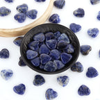 Nvzi Tumbled Polished Natural Lapis Lazuli Crystals Heart Stones, Crystals and Healing Stones Quartz Bulk for Wicca, Reiki, Heal