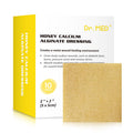 Dr. Med Manuka Honey Calcium Alginate Dressing 2x2 (10 PCS/Box), Highly Absorbent dressings with Honey for Abrasions, Burns, Dia