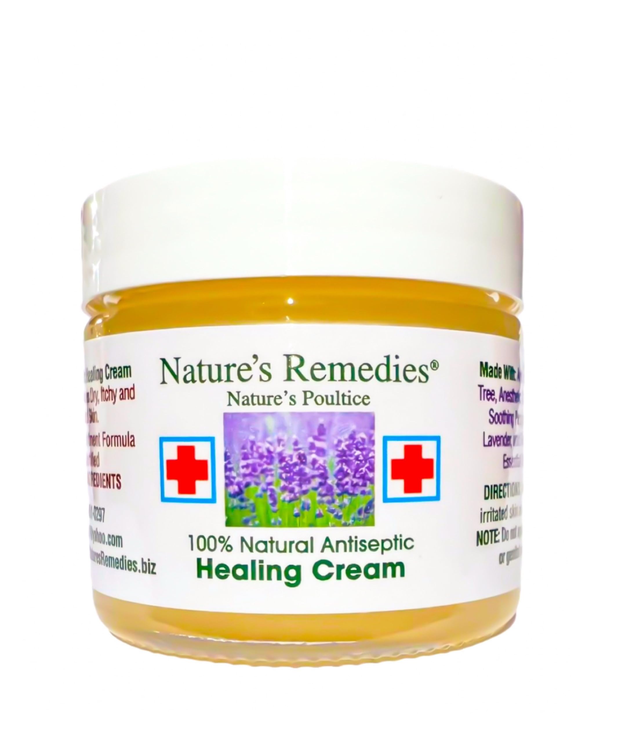 100% Natural Antiseptic Healing Cream Heals and Soothes Infected Skin, Bed Sores, Pressure Sores, Wounds, Painful Ulcers, Itchin