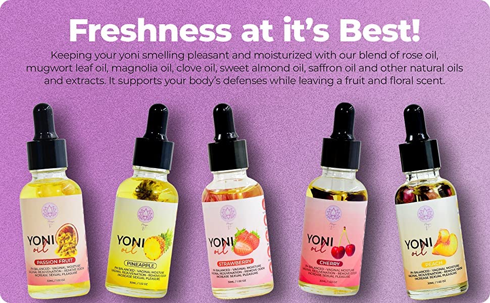 Magical V Yoni Oil For Women Organic Feminine Care Vaginal Moisturizer For Wetness (Pineapple) Ingrown Hair Ph Balance Feminine