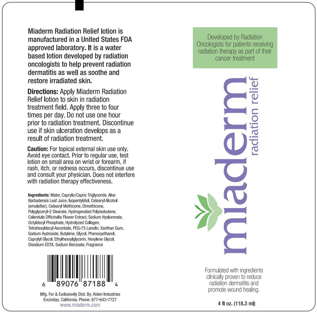 Miaderm Radiation Relief Lotion