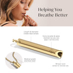 KOMUSO Breathing Necklace - Anxiety & Stress Relief Tool for Meditation & Mindful Breathing - Quit Smoking &Vaping Device - Brea