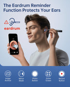 Ear Wax Removal Tool Camera, Ear Cleaner with Camera, 1296P HD Ear Scope, 6 LED Lights and 12 Ear Picks, Earwax Removal with Oto