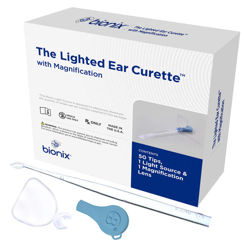 Bionix - Lighted FlexLoop Ear Curette Tool, Earwax Removal Tool, Helps Remove Wax Buildup, for Safe Earwax Removal, Convenient &