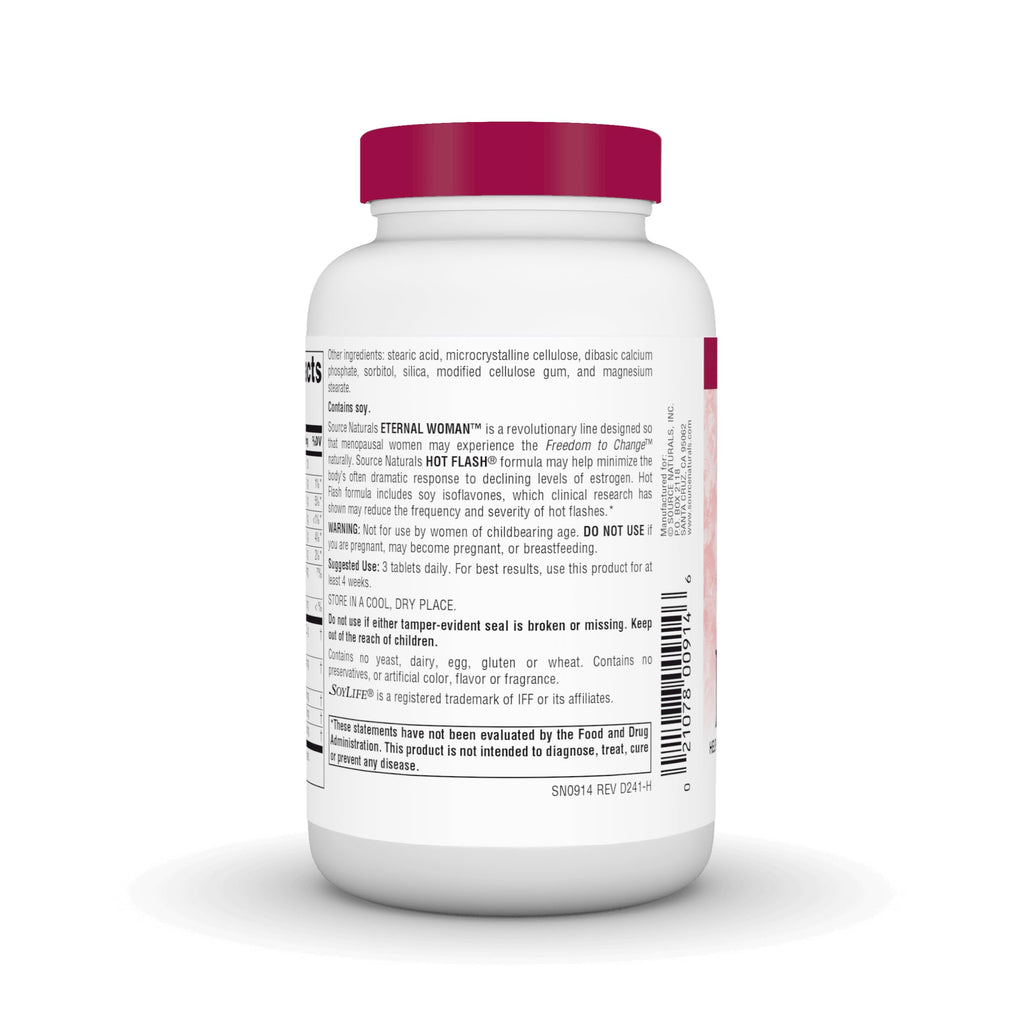 Source Naturals Hot Flash, Helps Reduce The Frequency of Hot Flashes* - 90 Tablets
