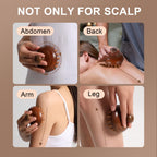 Olaemuo Wooden Scalp Massager for Hair Growth|Full Body Massage Tool|Scalp Brush|Gua Sha|Portable Massage Tool