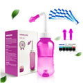 Waterpulse Neti Pot Sinus Rinsing, Nasal Wash Bottle Sinus Rinsing Bottle Cleaner Pressure Irrigation Neti-Pot with Sticker Ther