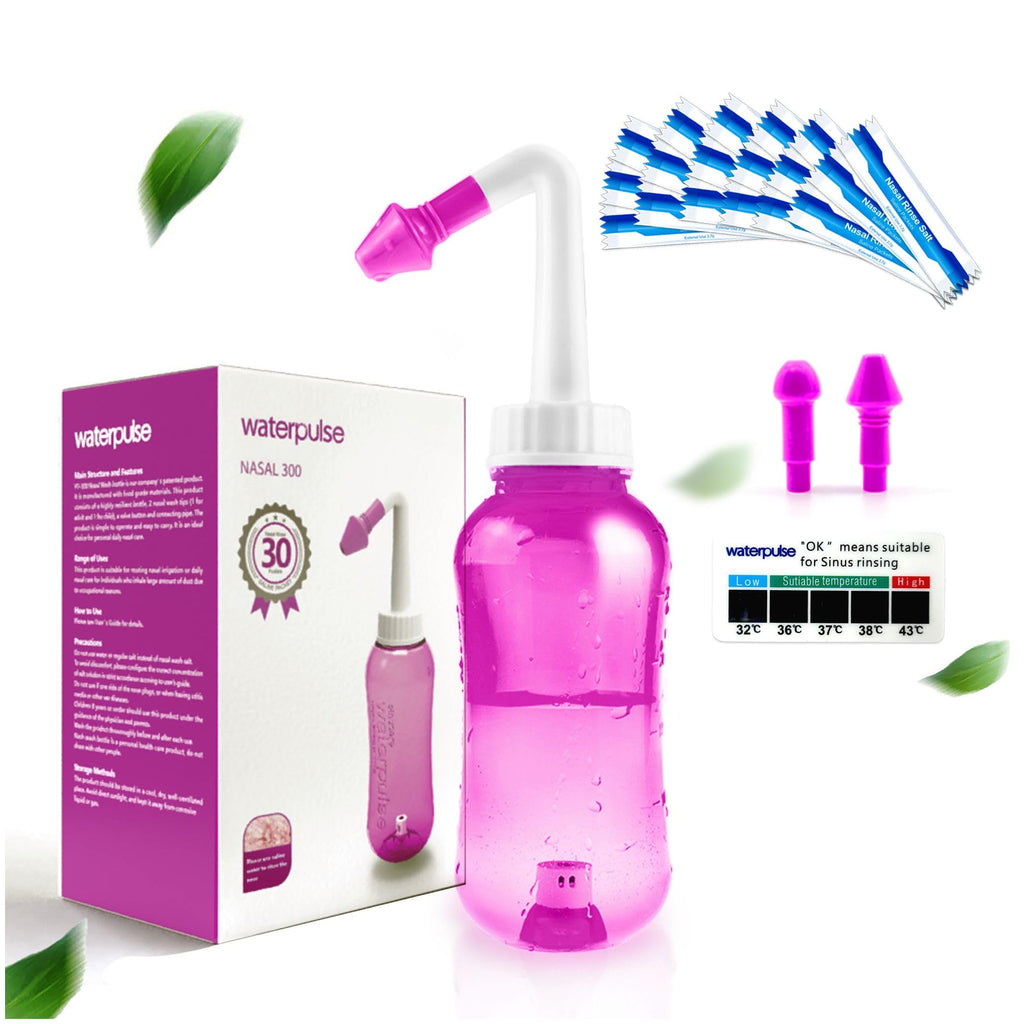 Waterpulse Neti Pot Sinus Rinsing, Nasal Wash Bottle Sinus Rinsing Bot ...
