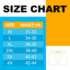 IRISMORII Incontinence Underwear for Men Washable Urinary Leak Proof Absorbent Boxer Brief Male Bladder Leakage Protection 3 Pac