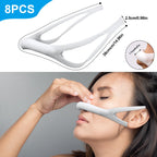8pcs Elastic Nose Bandage, High Absorption External Nasal Dressing Holder After Surgery Breathable Bandage Strip After Nose Job
