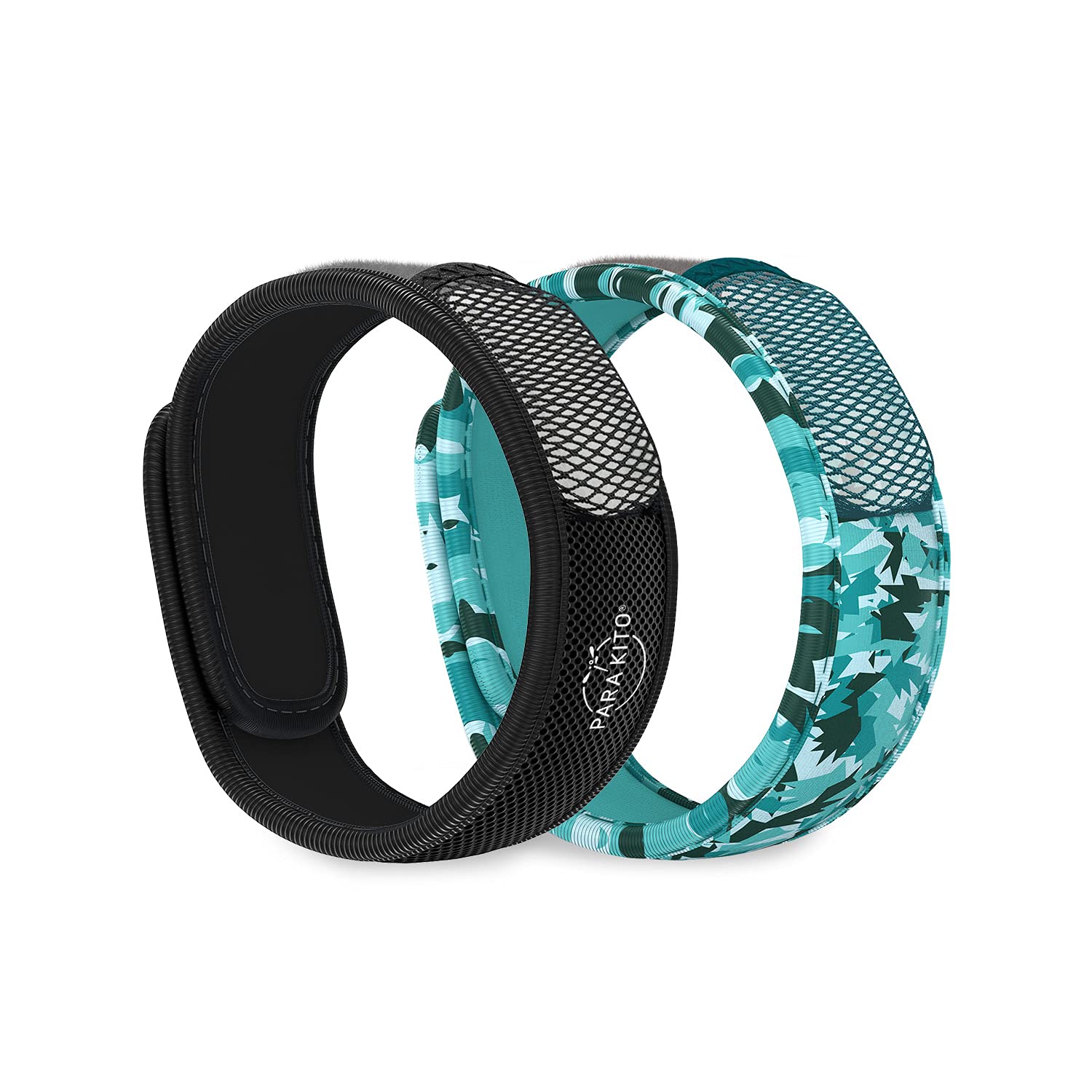 PARAKITO Mosquito Repellent Bracelets + Refill Pellets Bundle | w/Peppermint Oil, Essential Oils | Hiking & Camping Accessories