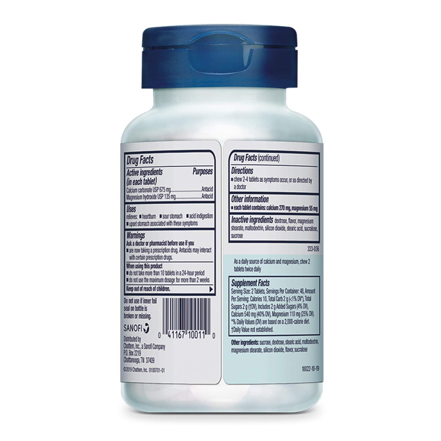 Rolaids Extra Strength Antacid, 96 Chewable Tablets, Mint Flavor, Extra Strength Heartburn Relief