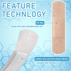 Funtery 100 Pcs Silicone Adhesive Bandages Bulk Sensitive Skin Painless Removal Bandages for Sensitive Fragile Skin Elderly Pain