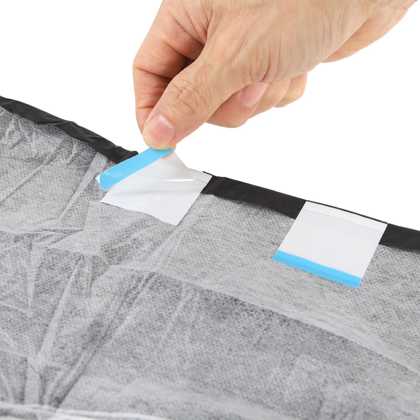 CutiePlusU Disposable Adult Diaper Heavy Absorption Dry Surface Adult Diapers All Night- Black 10 Pieces(Large 37-47)